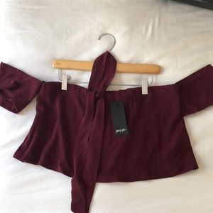 *NASTY GAL* Ready or Not off the Shoulder Top